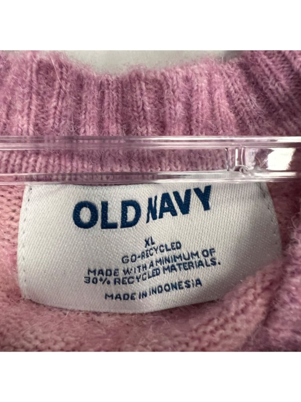 Old Navy Womens Pink Soft Knit Sweater Long Sleeve Size XL - Picture 8 of 9
